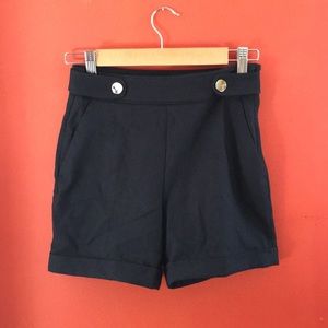 Black pinup sailor shorts size 2 size xs H&M